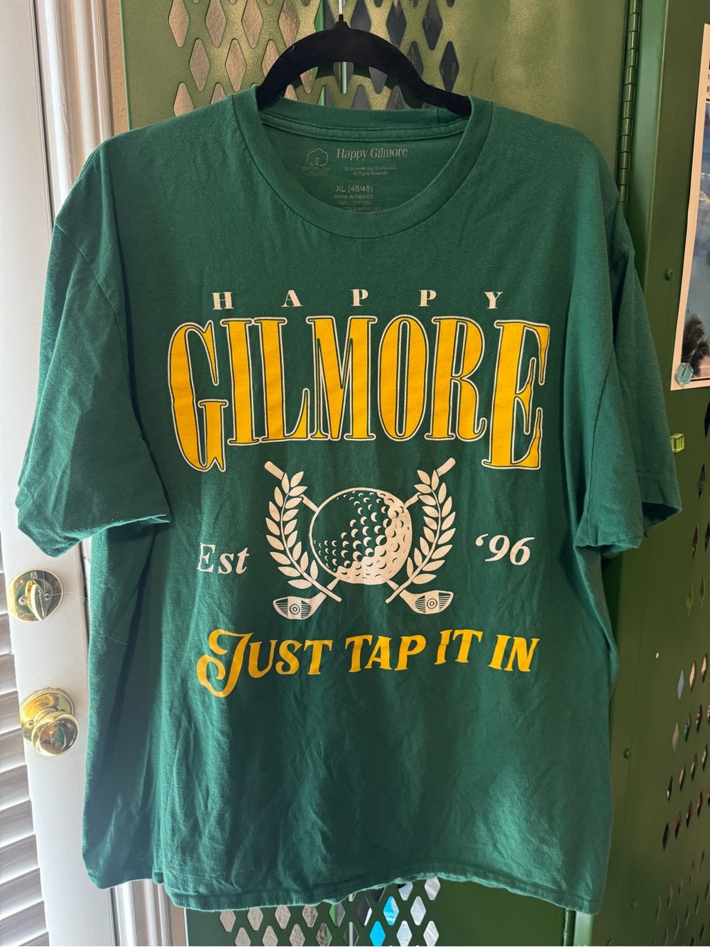 Happy Gilmore Green and Yellow Golf Graphic Tee